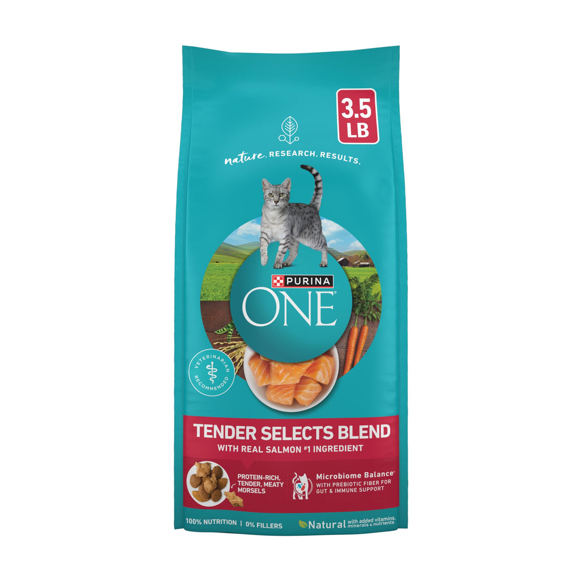 Purina ONE Tender Selects Dry Cat Food, Chicken, 16 lb Bag