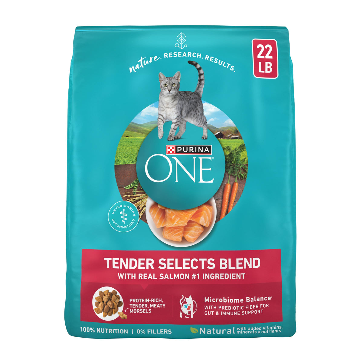 Purina ONE Tender Selects Dry Cat Food, Chicken, 16 lb Bag