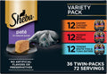 Sheba Perfect Portions Pate Wet Cat Food, Multipack, 2.6 oz, 36 ct